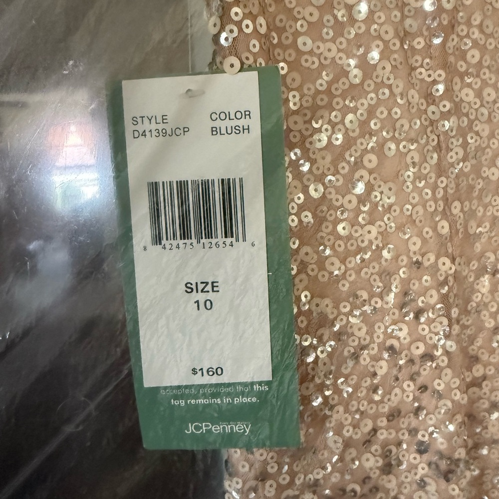 Blush Sequin Dress - Size 10